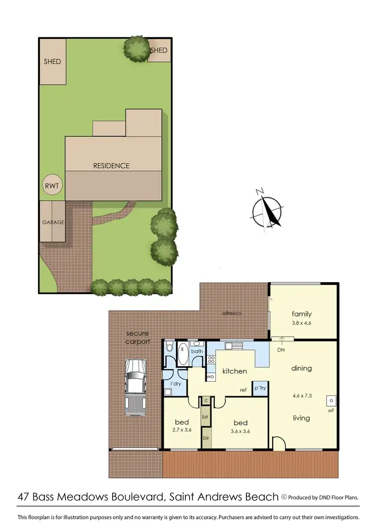 Floorplan of Homely house listing, 47 Bass Meadows Boulevard, St Andrews Beach VIC 3941