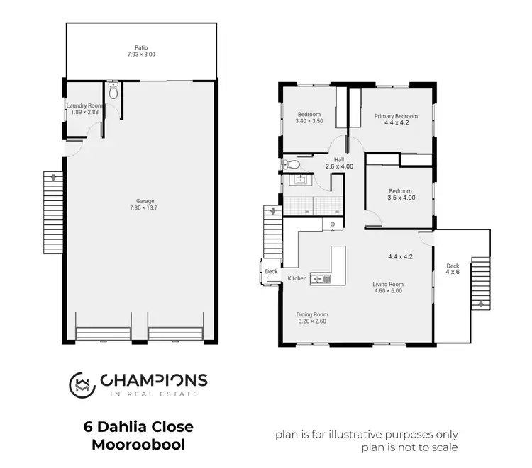 Floorplan of Homely house listing, 6 Dahlia Close, Mooroobool QLD 4870
