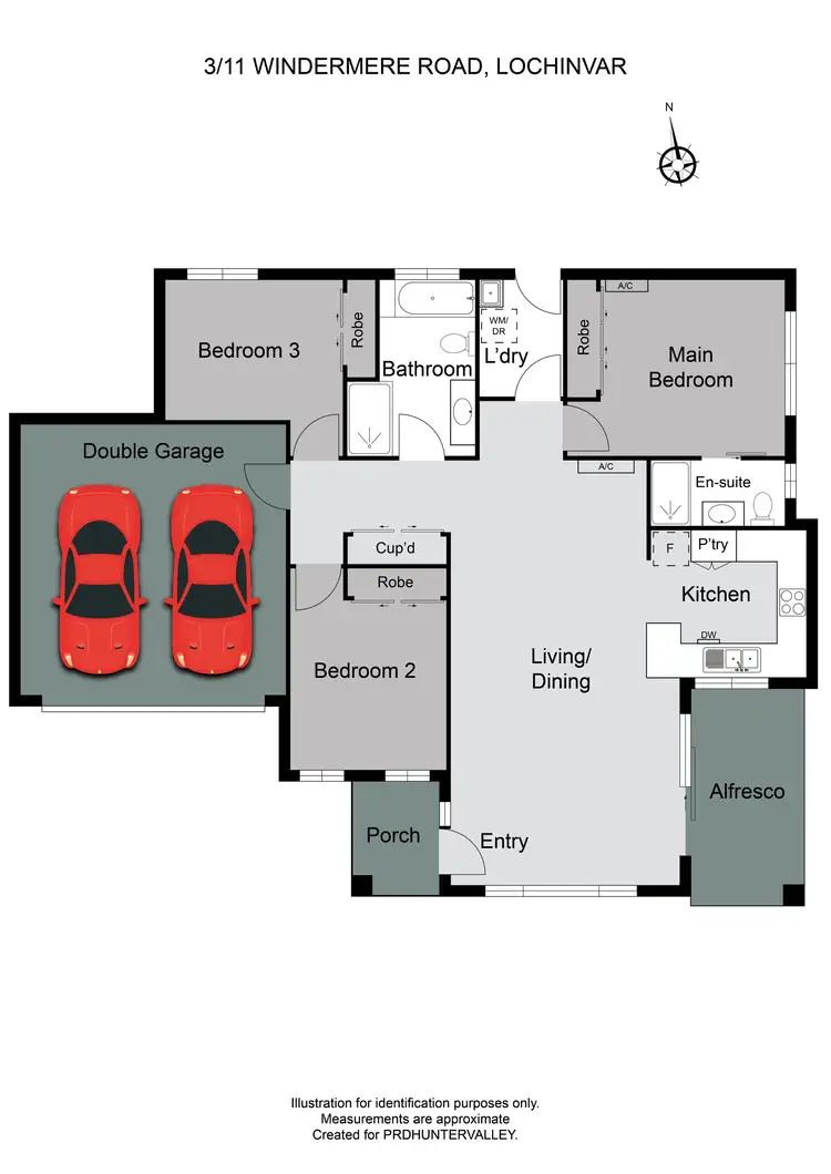 Floorplan of Homely villa listing, 3/11 Windermere Road, Lochinvar NSW 2321