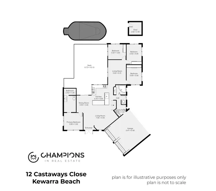 Floorplan of Homely house listing, 12 Castaways Close, Kewarra Beach QLD 4879