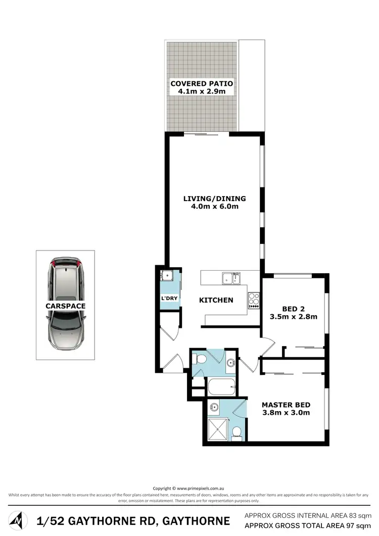 Floorplan of Homely apartment listing, 1/52 Gaythorne Road, Gaythorne QLD 4051