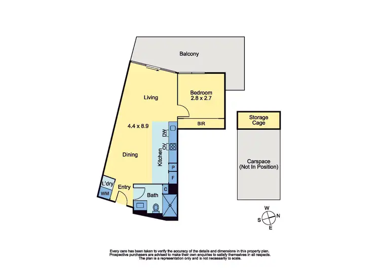 Floorplan of Homely apartment listing, 713/68 Wests Road, Maribyrnong VIC 3032