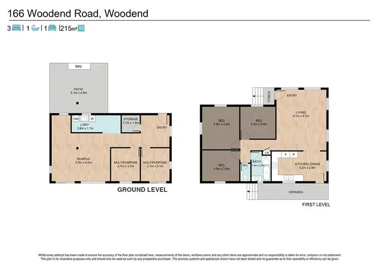 Floorplan of Homely house listing, 166 WOODEND ROAD, Woodend QLD 4305