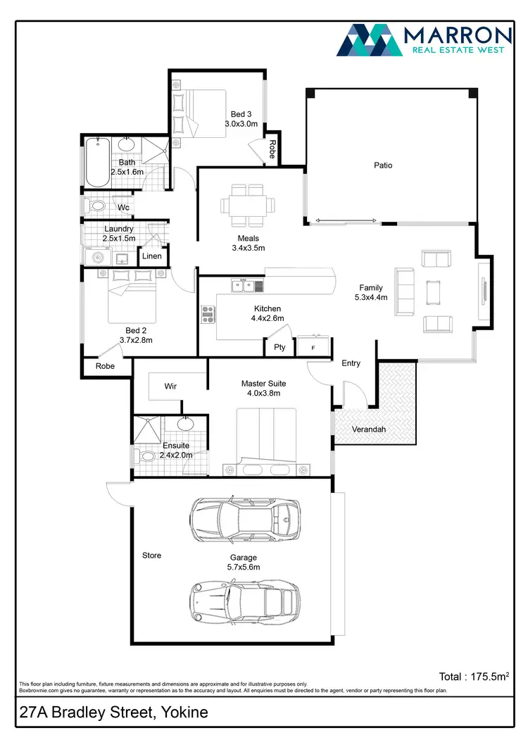 Floorplan of Homely house listing, 27A Bradley St, Yokine WA 6060