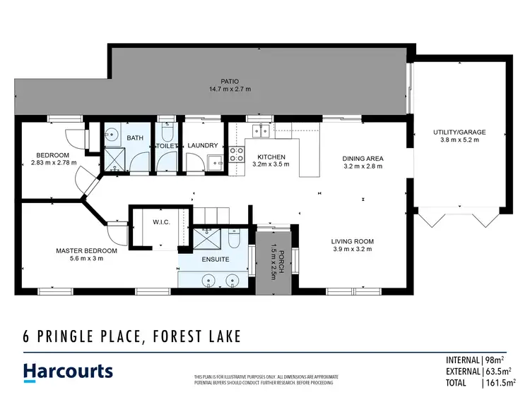 Floorplan of Homely house listing, 6 Pringle Place, Forest Lake QLD 4078
