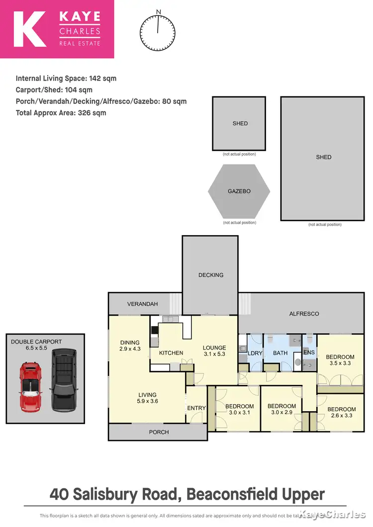 Floorplan of Homely house listing, 40 Salisbury Road, Beaconsfield Upper VIC 3808