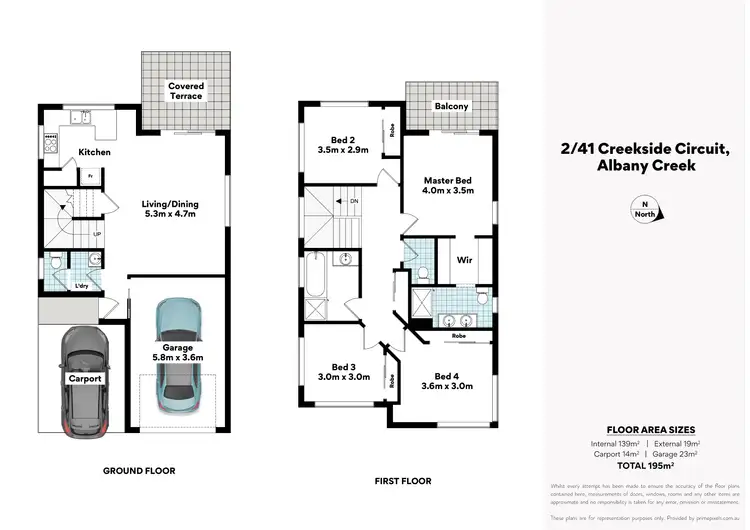Floorplan of Homely townhouse listing, 2/41 Creekside Terrace, Albany Creek QLD 4035