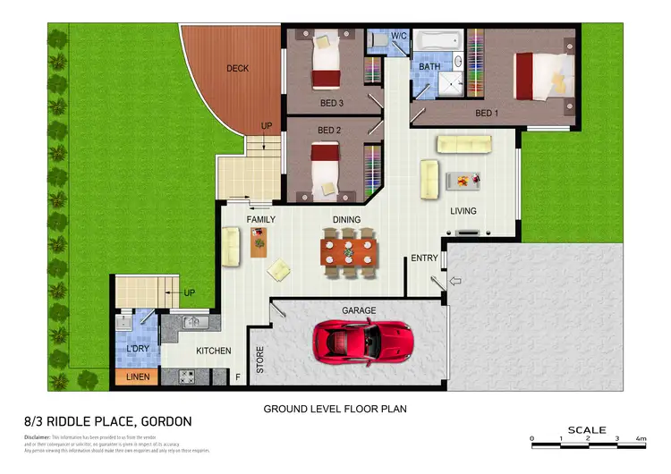 Floorplan of Homely townhouse listing, 8/3 Riddle Place, Gordon ACT 2906