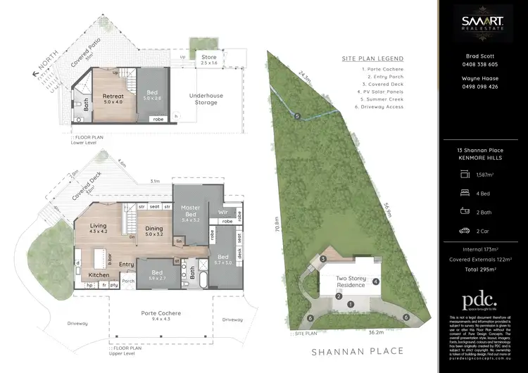 Floorplan of Homely house listing, 13 Shannan Place, Kenmore Hills QLD 4069