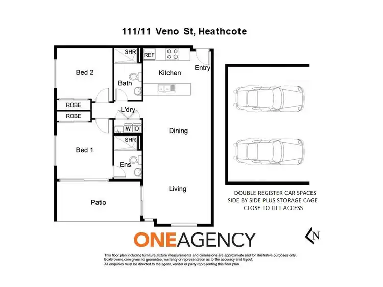 Floorplan of Homely apartment listing, 111/11 Veno Street, Heathcote NSW 2233