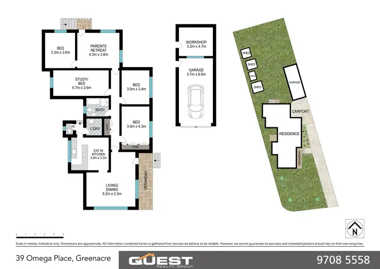 Floorplan of Homely house listing, 39 Omega Place, Greenacre NSW 2190