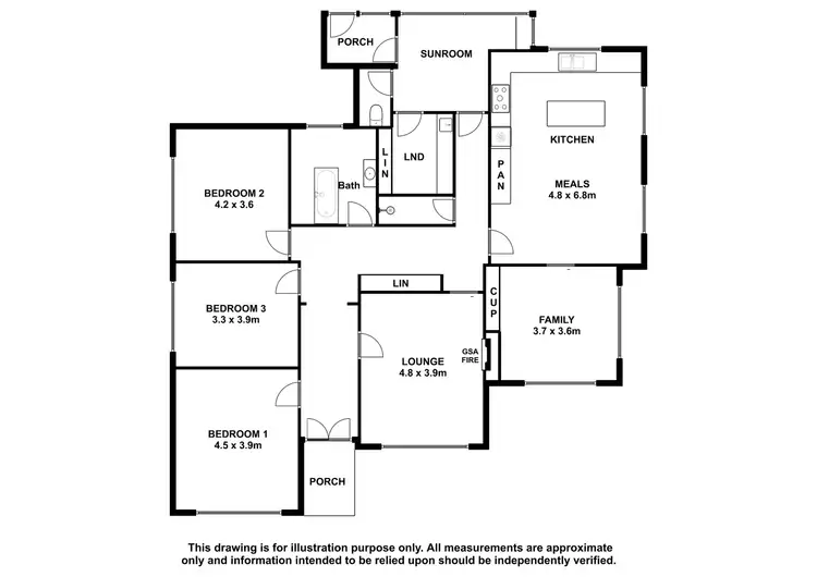 Floorplan of Homely house listing, 18 Doughty Street, Mount Gambier SA 5290