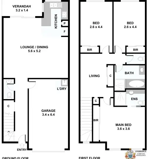 Floorplan of Homely townhouse listing, 43/2-10 Cascade Drive, Underwood QLD 4119