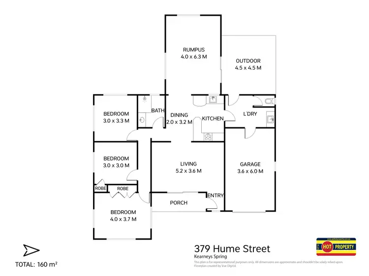 Floorplan of Homely house listing, 379 Hume Street, Kearneys Spring QLD 4350