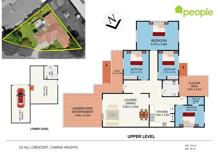 Floorplan of Homely house listing, 23 Hill Crescent, Carina Heights QLD 4152
