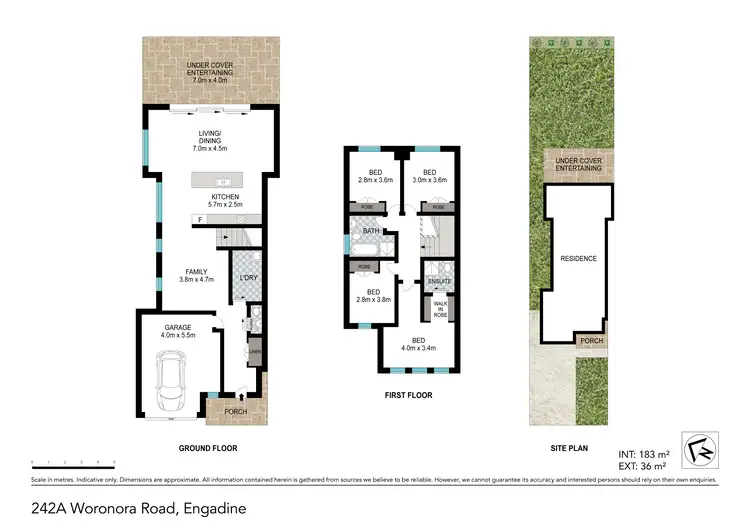 Floorplan of Homely semi-detached listing, 242A Woronora Road, Engadine NSW 2233