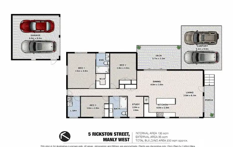 Floorplan of Homely house listing, 5 Rickston Street, Manly West QLD 4179