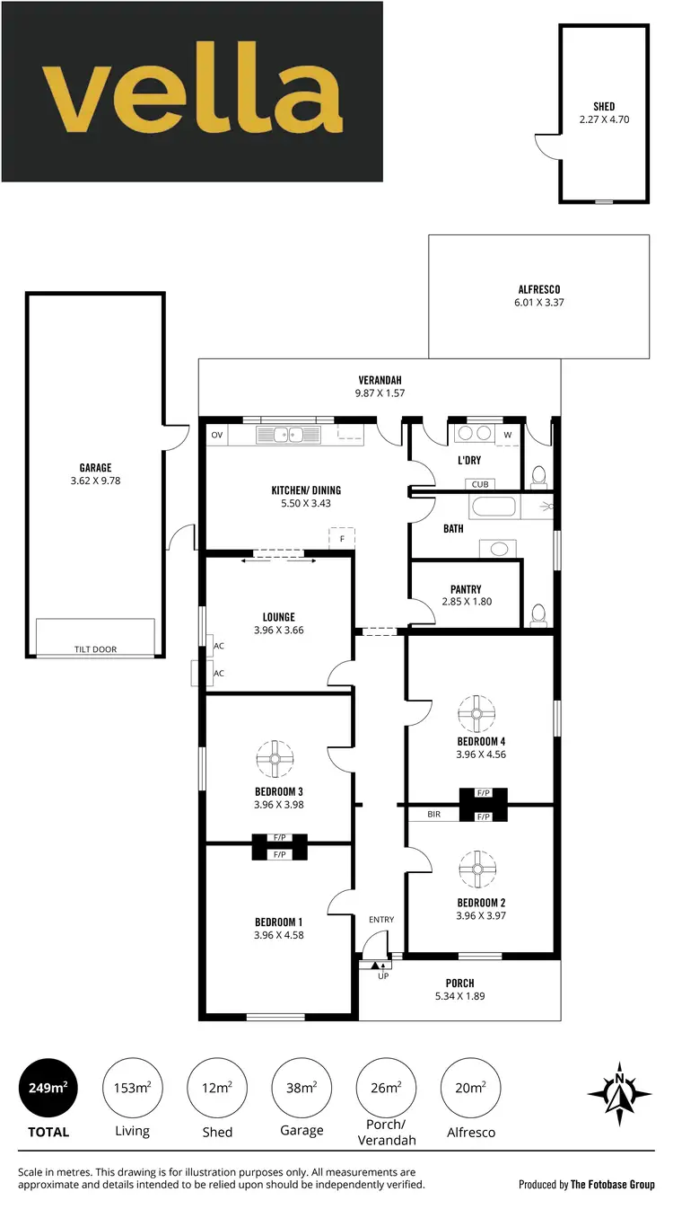 Floorplan of Homely house listing, 20 Fashoda Street, Hyde Park SA 5061