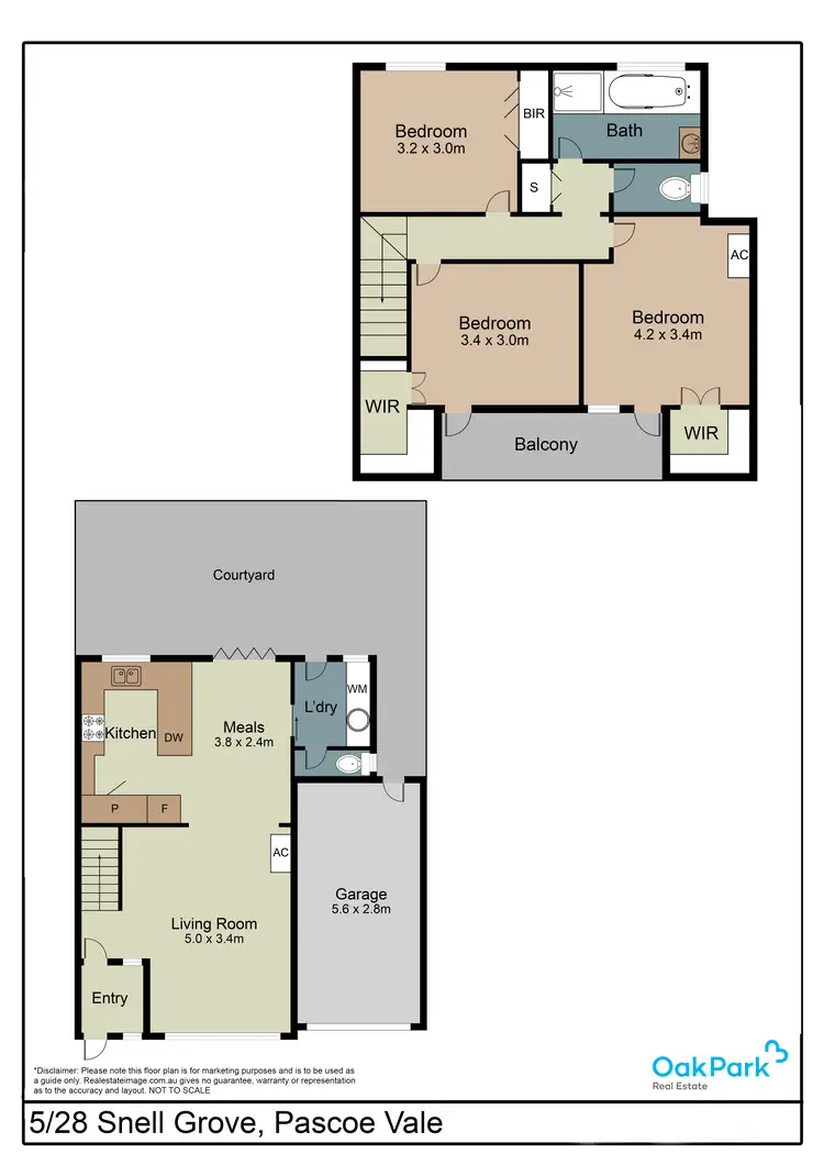 Floorplan of Homely townhouse listing, 5/28 Snell Grove, Pascoe Vale VIC 3044