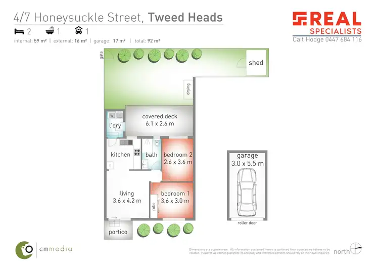 Floorplan of Homely unit listing, 4/7 Honeysuckle Street, Tweed Heads West NSW 2485