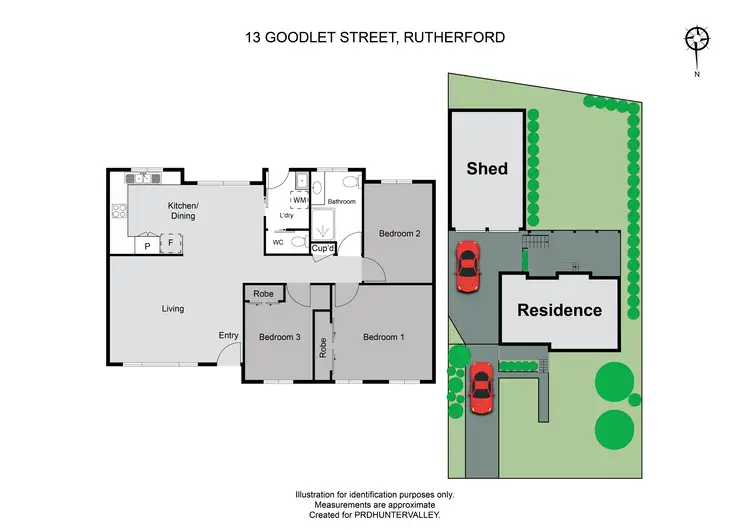 Floorplan of Homely house listing, 13 Goodlet Street, Rutherford NSW 2320