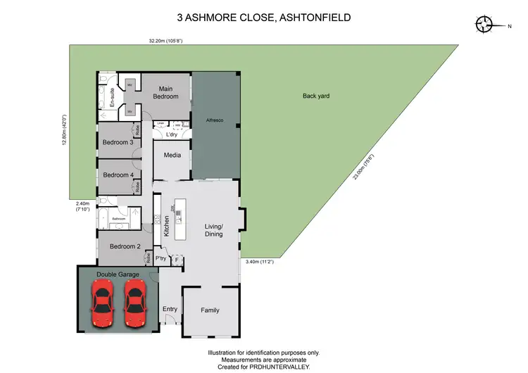 Floorplan of Homely house listing, 3 Ashmore Close, Ashtonfield NSW 2323