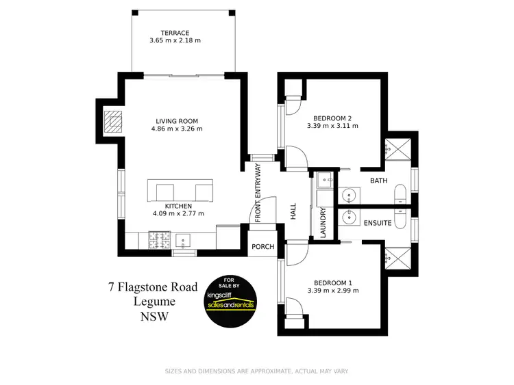 Floorplan of Homely house listing, 7 Flagstone Road, Legume NSW 2476