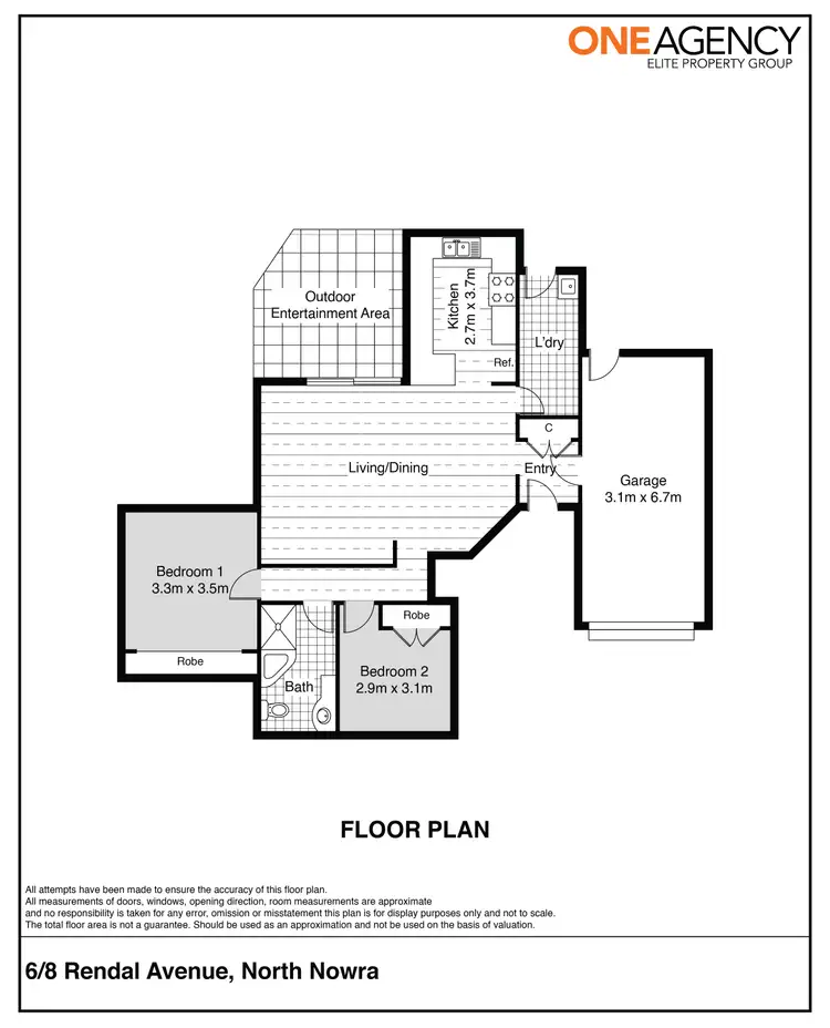 Floorplan of Homely villa listing, 6/8a Rendal Avenue, North Nowra NSW 2541