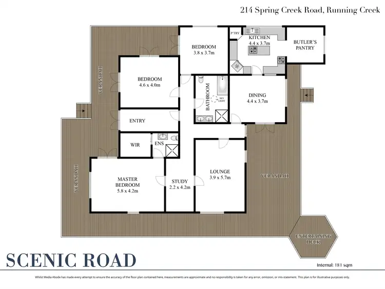 Floorplan of Homely rural property listing, 214 Spring Creek Road, Running Creek QLD 4287