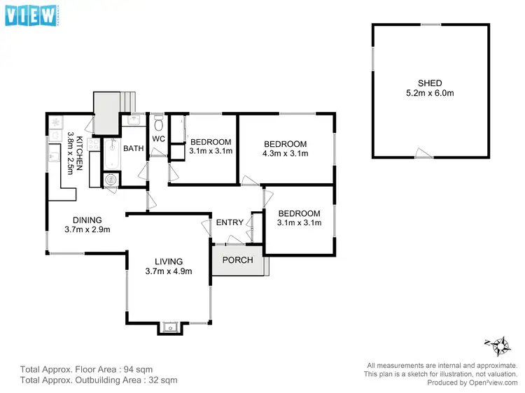 Floorplan of Homely house listing, 35 Centenary Crescent, Claremont TAS 7011