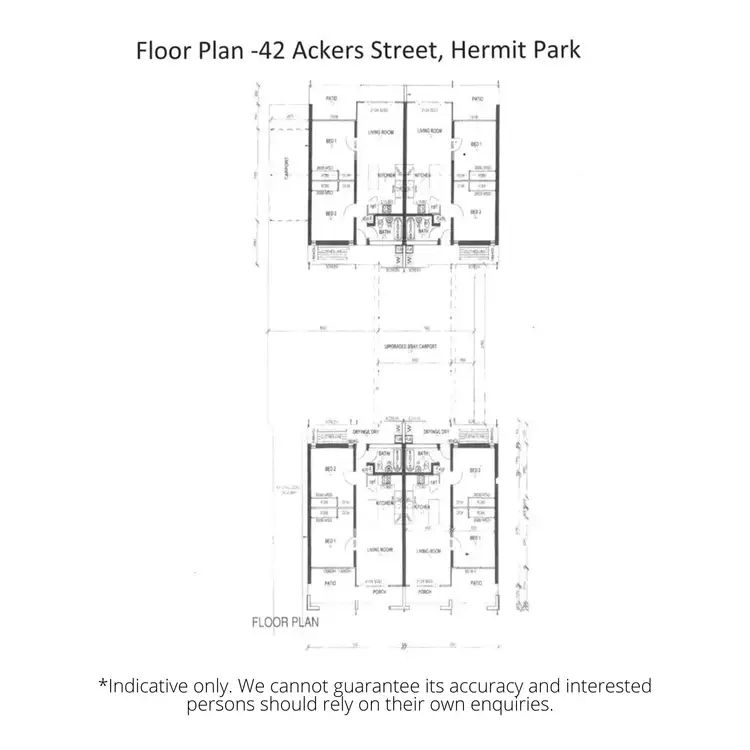 Floorplan of Homely block of units listing, 42 Ackers Street, Hermit Park QLD 4812