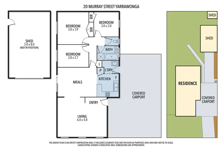 Floorplan of Homely house listing, 20 Murray Street, Yarrawonga VIC 3730