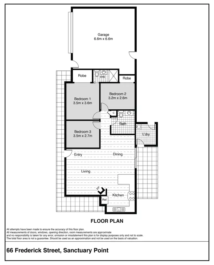 Floorplan of Homely house listing, 66 FREDERICK STREET, Sanctuary Point NSW 2540