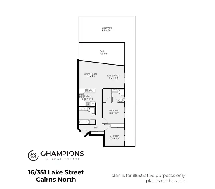 Floorplan of Homely unit listing, 16/110 Digger Street, Cairns North QLD 4870