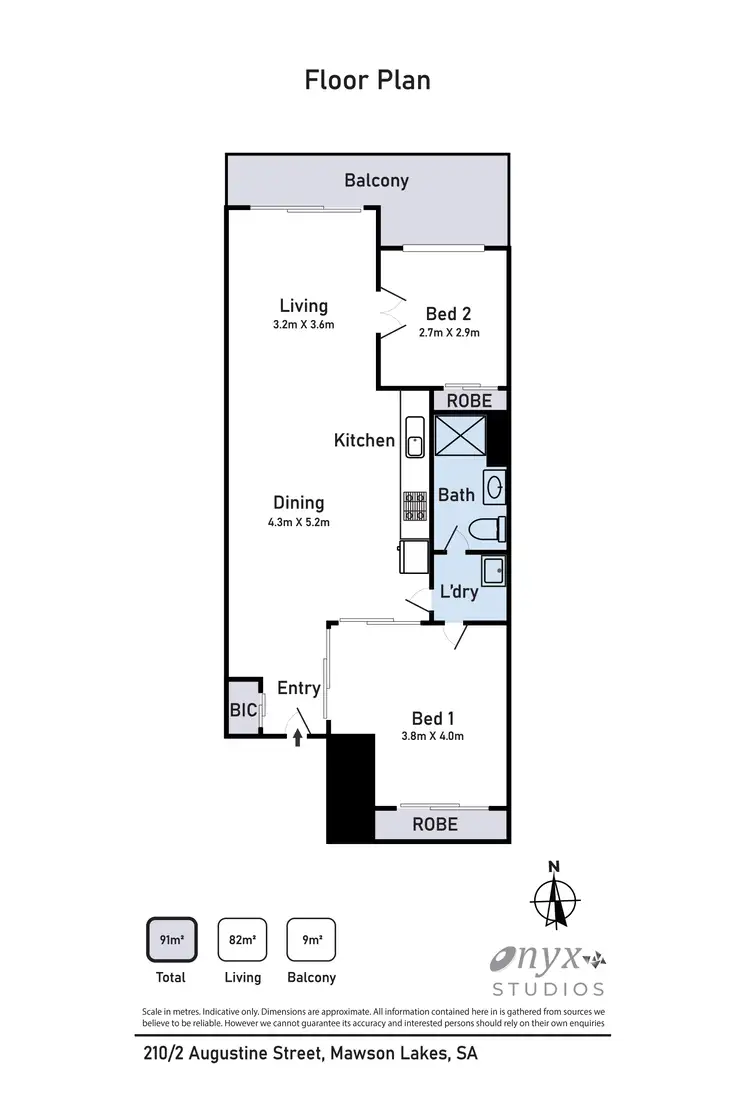 Floorplan of Homely unit listing, 210/2 Augustine Street, Mawson Lakes SA 5095