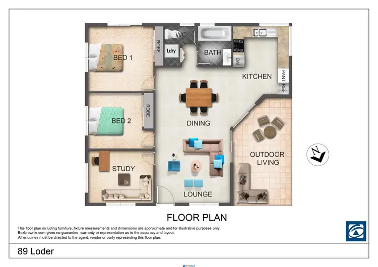 Floorplan of Homely house listing, 89 Loder Street, Atherton QLD 4883
