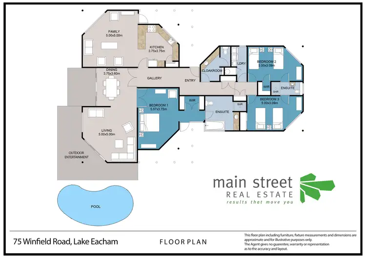 Floorplan of Homely rural property listing, 75 Winfield Road, Lake Eacham QLD 4884