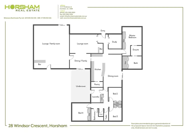 Floorplan of Homely house listing, 28 Windsor Crescent, Horsham VIC 3400