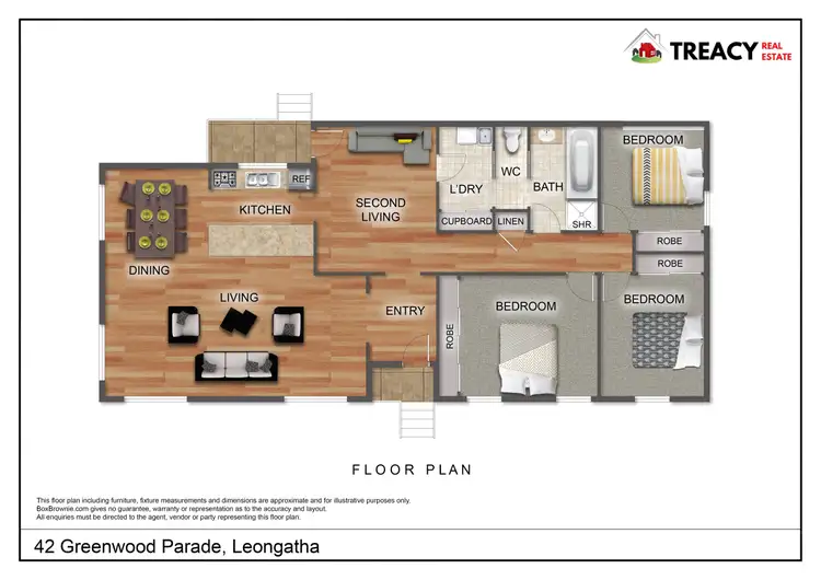 Floorplan of Homely house listing, 42 Greenwood Parade, Leongatha VIC 3953