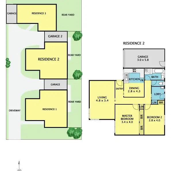 Floorplan of Homely unit listing, 2/11 Walter Street, Cranbourne VIC 3977