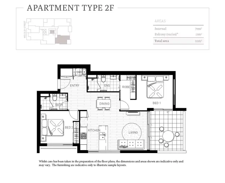 Floorplan of Homely apartment listing, 307/28 Wolseley Street, Woolloongabba QLD 4102