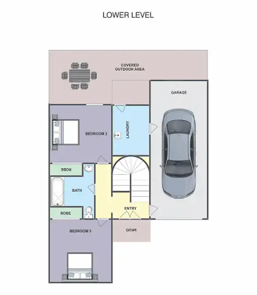 Floorplan of Homely townhouse listing, 4a/38 Lewis Street, Old Bar NSW 2430