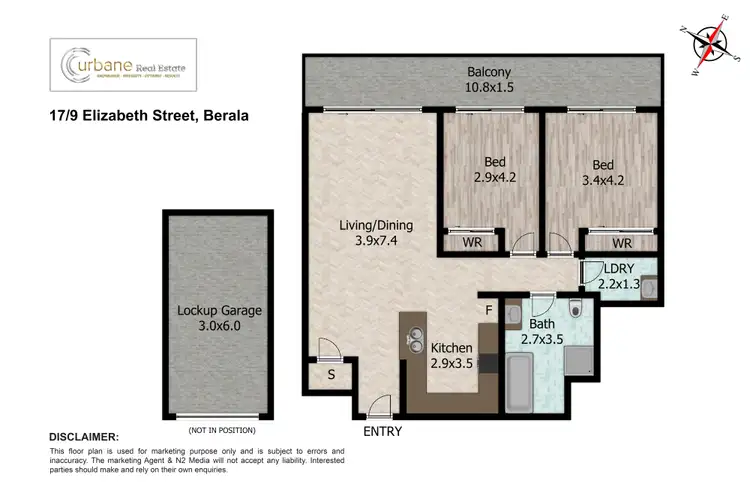 Floorplan of Homely apartment listing, 17/9 Elizabeth Street, Berala NSW 2141