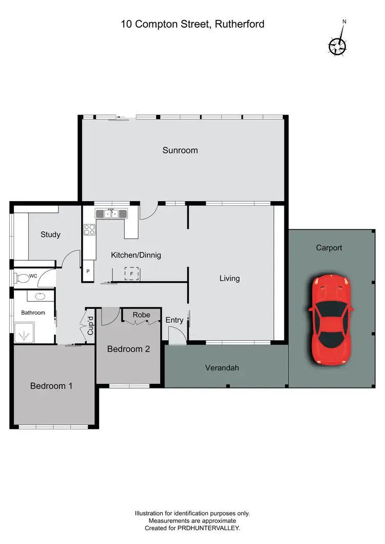 Floorplan of Homely house listing, 10 Compton Street, Rutherford NSW 2320