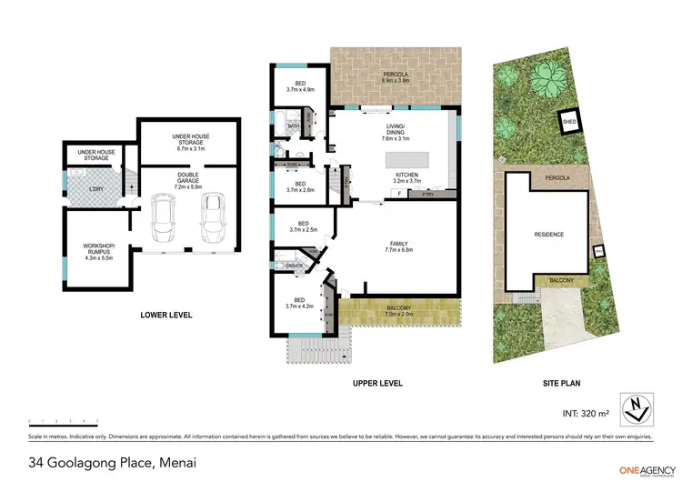 Floorplan of Homely house listing, 34 Goolagong Place, Menai NSW 2234