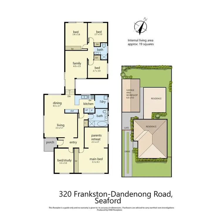 Floorplan of Homely house listing, 320 Frankston-Dandenong Road, Seaford VIC 3198