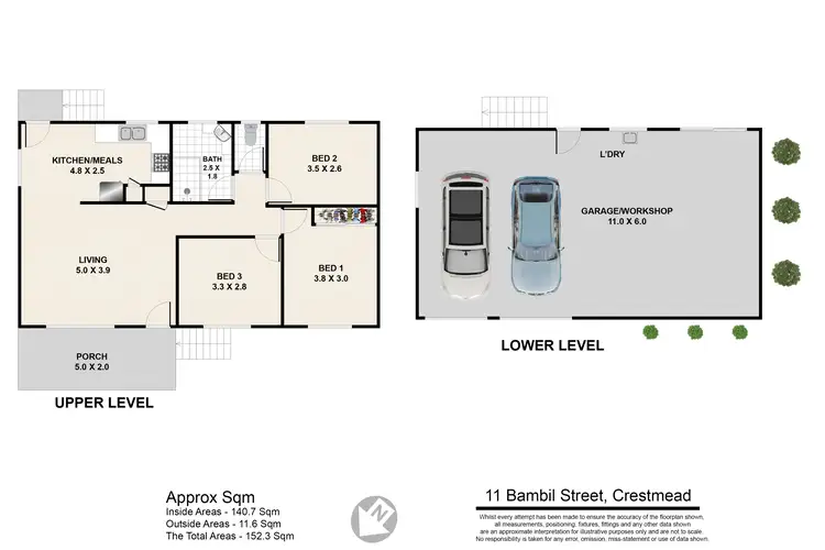 Floorplan of Homely house listing, 11 Bambil Street, Crestmead QLD 4132