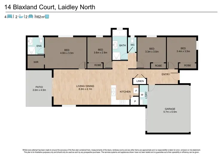 Floorplan of Homely house listing, 14 Blaxland Court, Laidley North QLD 4341