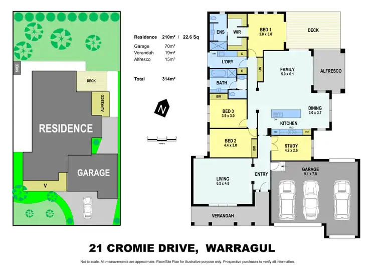 Floorplan of Homely house listing, 21 Cromie Drive, Warragul VIC 3820