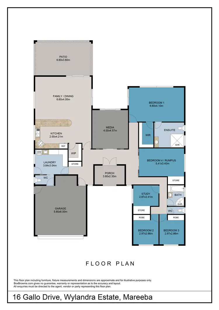 Floorplan of Homely house listing, 16 Gallo Drive, Mareeba QLD 4880